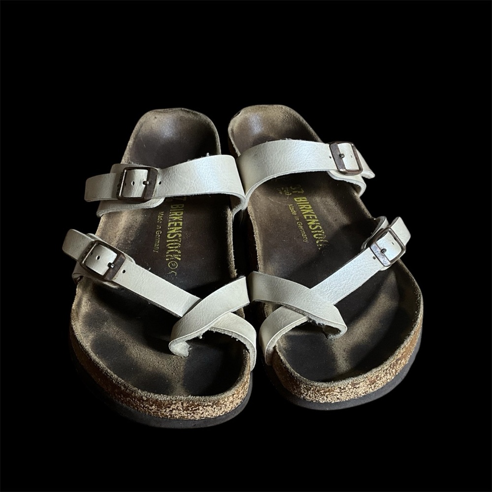 Birkenstock Cream Double-Strap Sandals 37